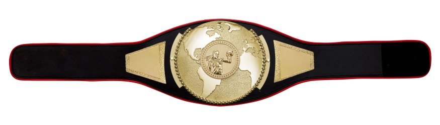 WOMEN'S BOXING CHAMPIONSHIP BELT PROGLOBE/G/FEMBOXG - AVAILABLE IN 6+ COLOURS
